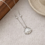 Sterling Silver Shell Pendant Necklace