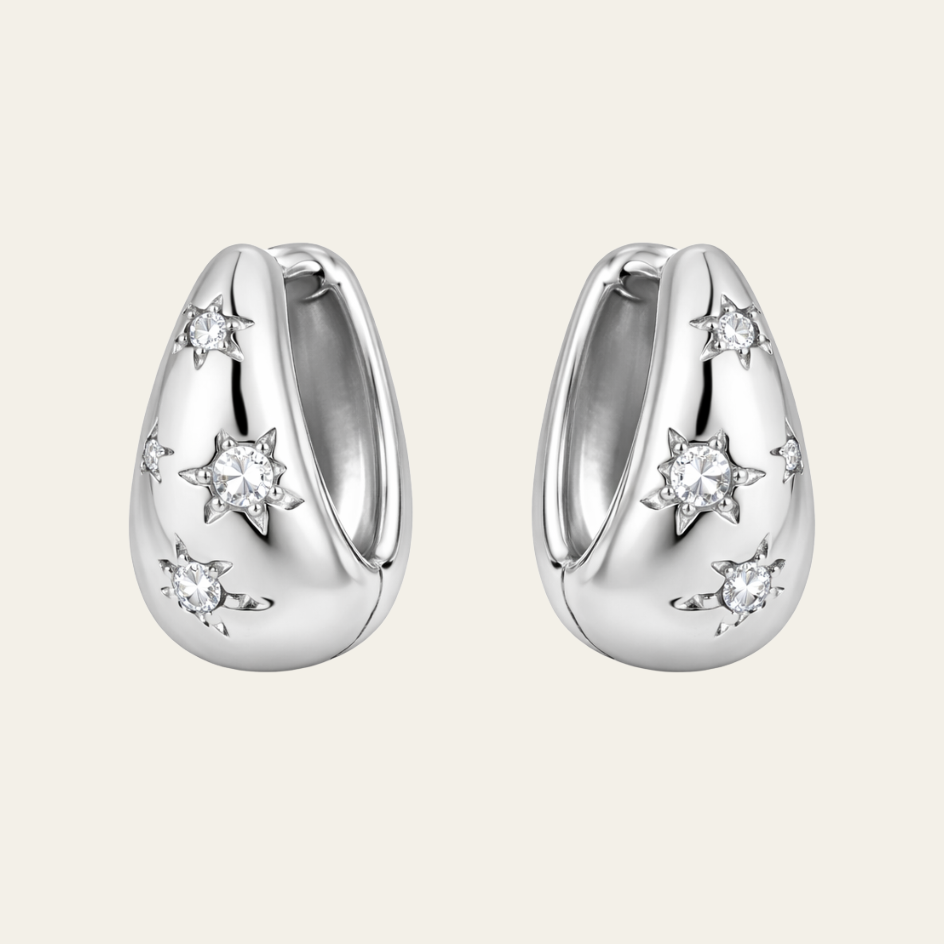 14K Gold Plated Hoop Earrings