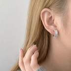 Sterling Silver Round Hoop Earrings