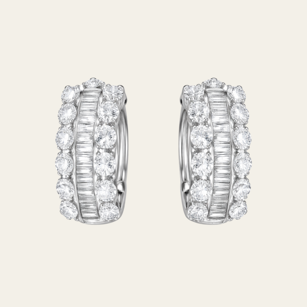 Sterling Silver Round Hoop Earrings