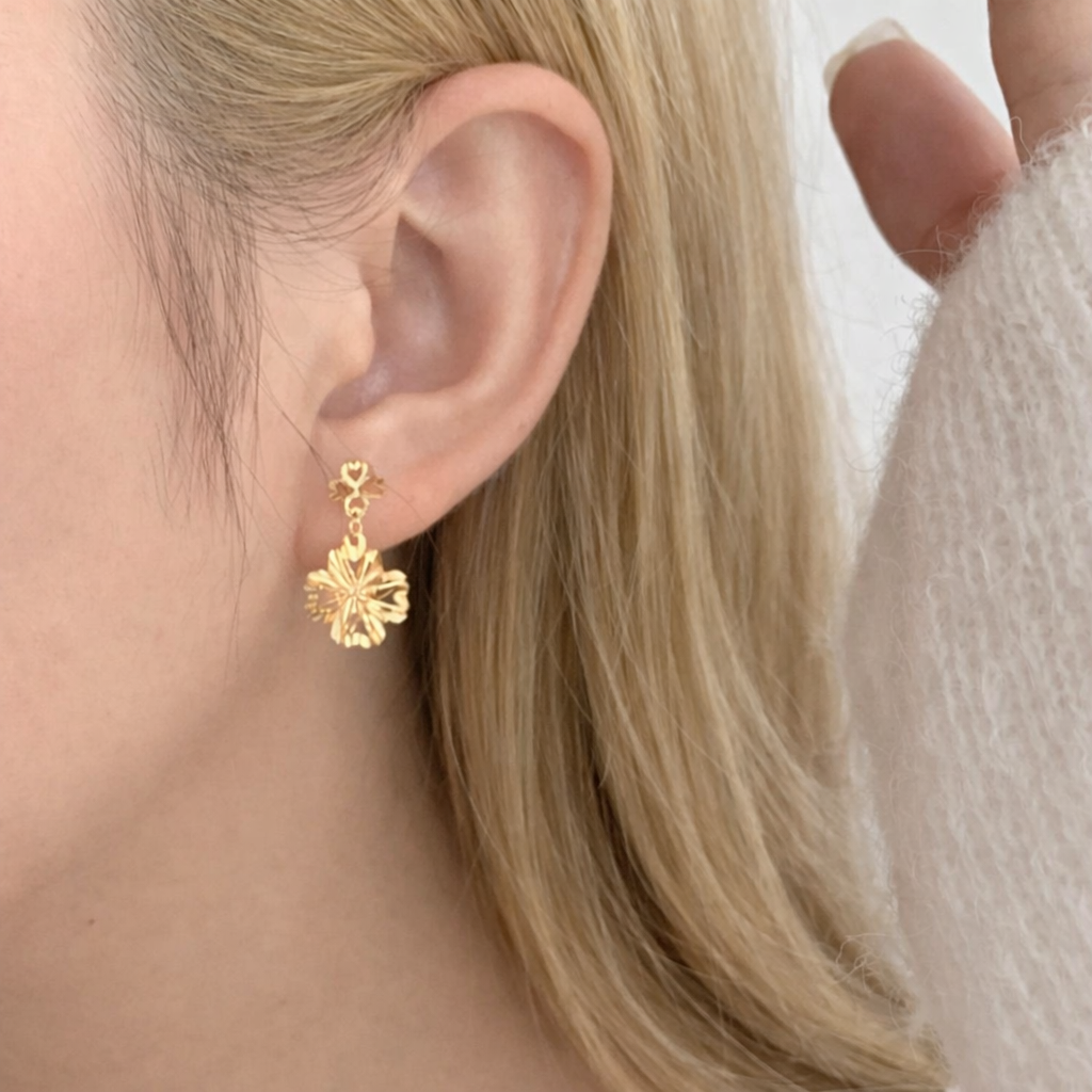 Sterling Silver Irregular Textured Drop Earrings