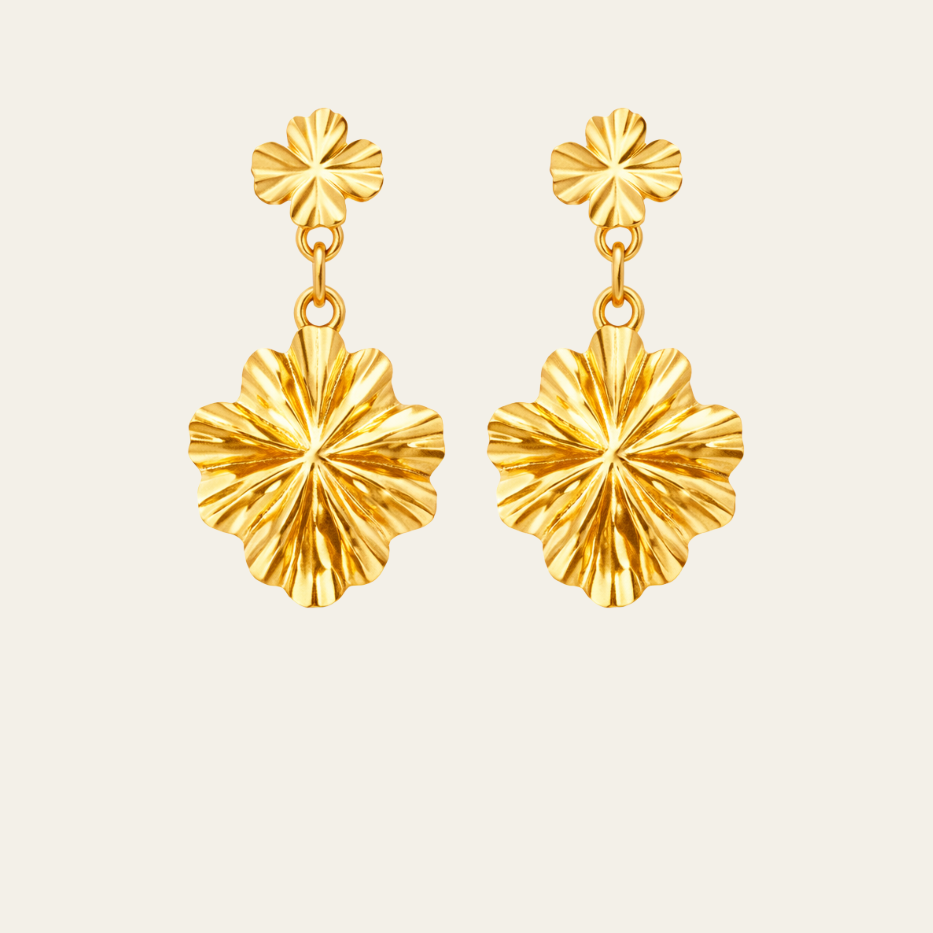 Sterling Silver Irregular Textured Drop Earrings