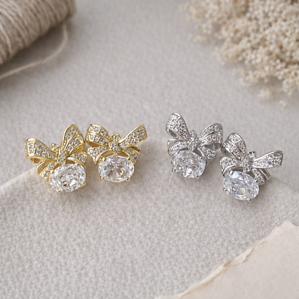 Sterling Silver Butterfly Stud Earrings