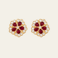 Sterling Silver Flower Stud Earrings