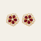 Sterling Silver Flower Stud Earrings