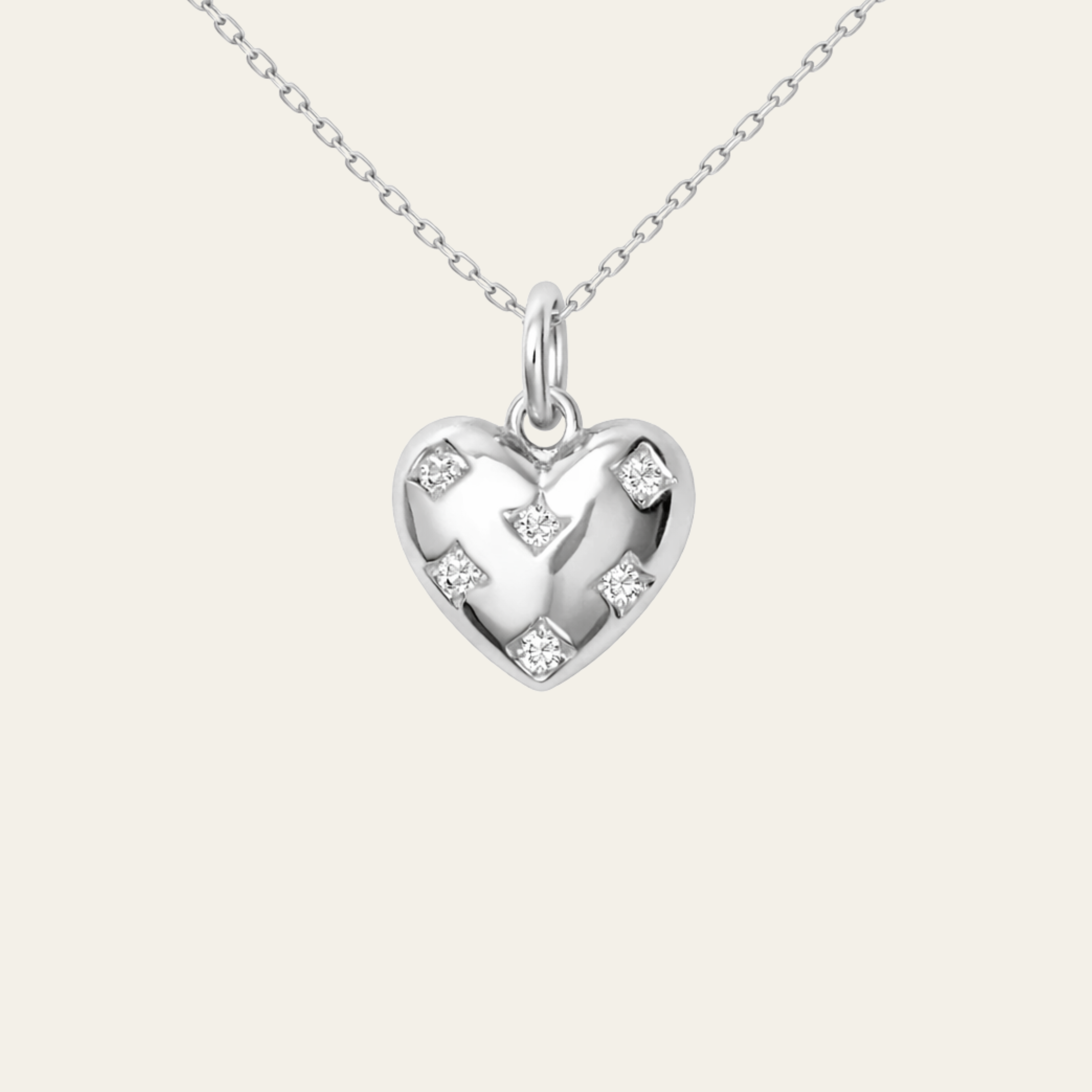Heart Necklace Electroplated