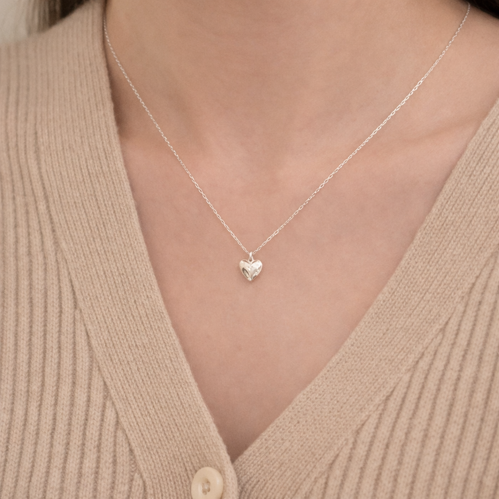 Heart Necklace Electroplated