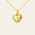 Heart Necklace Electroplated