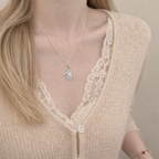 Sterling Silver Four Leaf Clover Necklace
