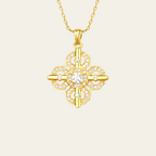 Sterling Silver Four Leaf Clover Necklace