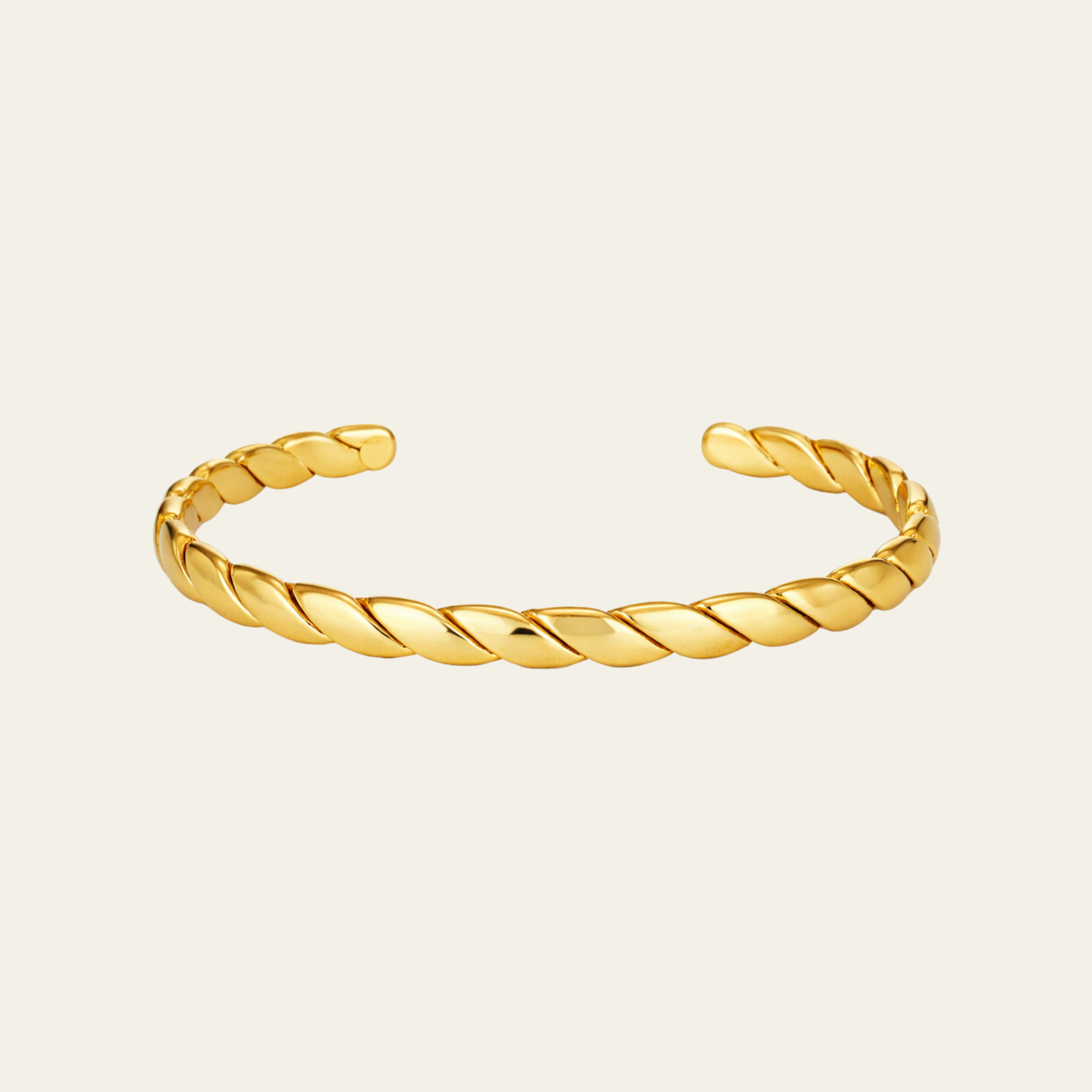 Twisted Gold Cuff Bracelet