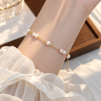 Freshwater Pearl Bracelet Copper 18K Gold Plated
