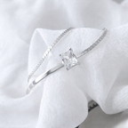 Sterling Silver Zircon Bracelet