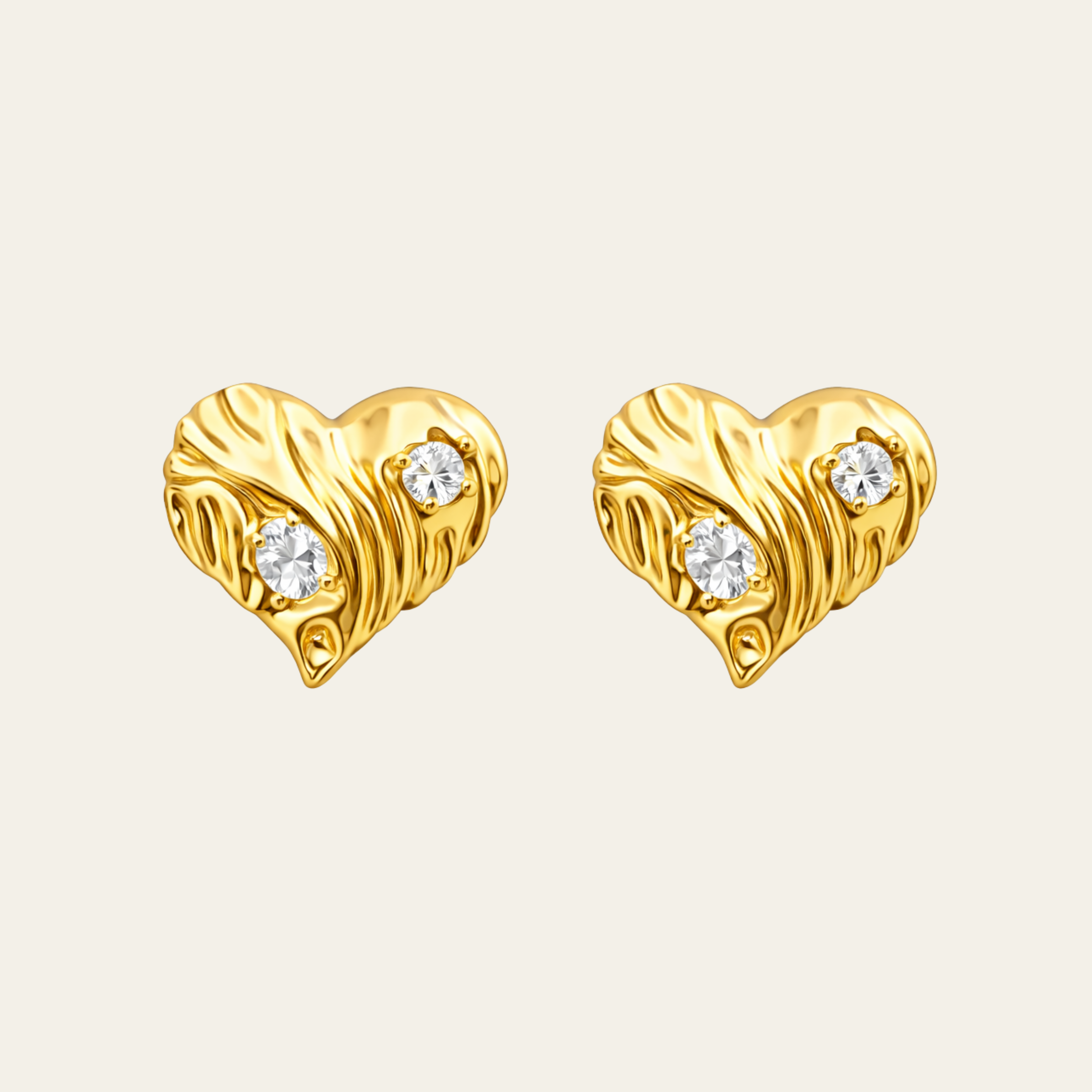 Heart Stud Earrings