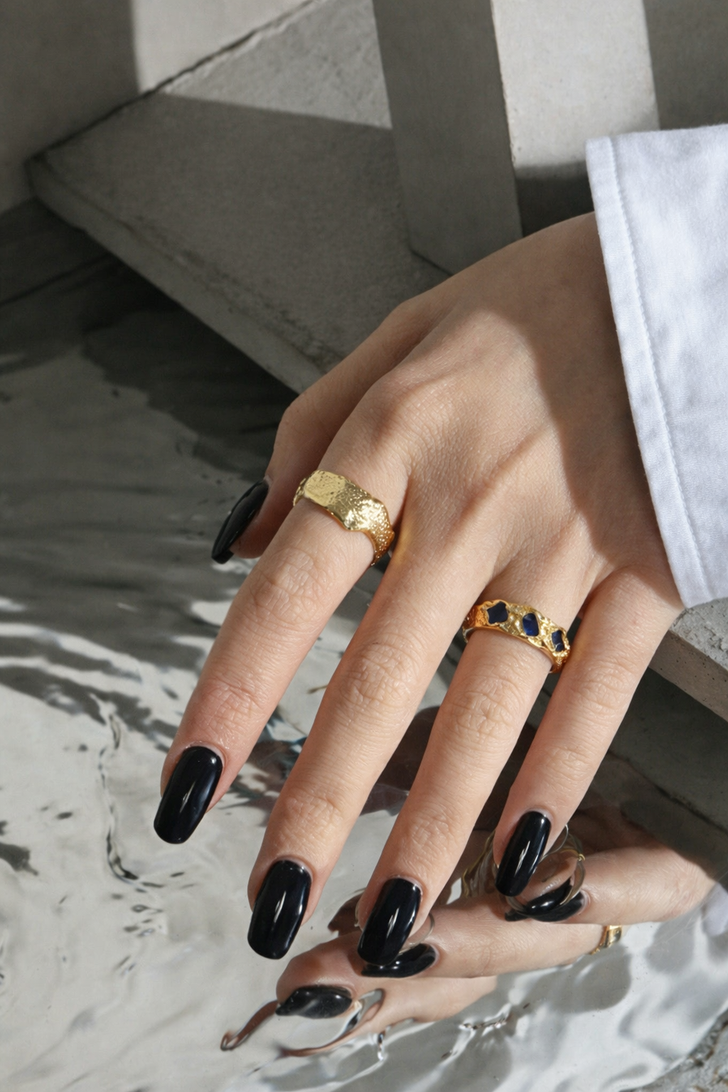 Sterling Silver Textured Open Ring