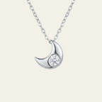 Sterling Silver Moon Necklace