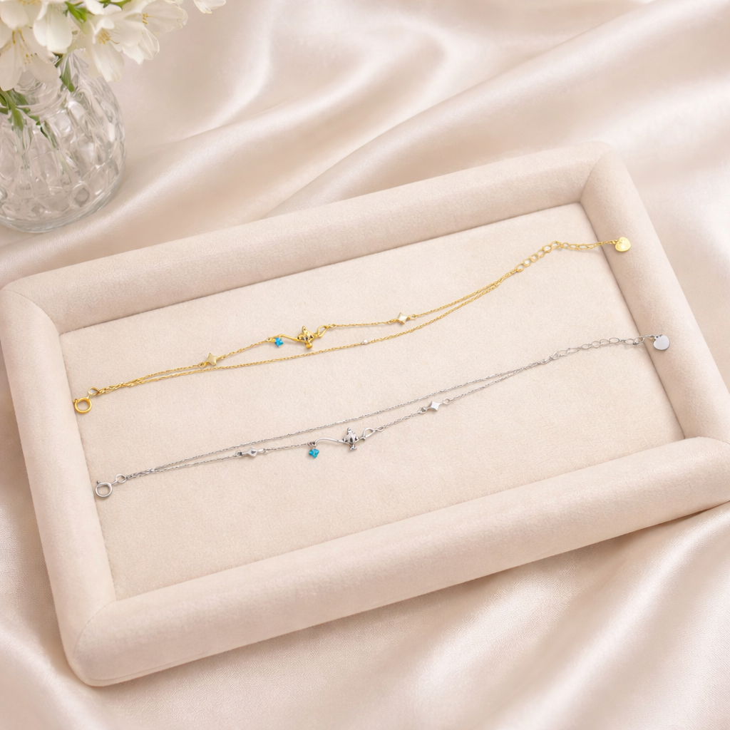 Sterling Silver Minimal Genie Lamp Bracelet