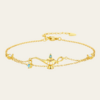 Sterling Silver Minimal Genie Lamp Bracelet