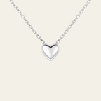 Sterling Silver Polished Heart Pendant Necklace