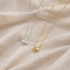 Sterling Silver Polished Heart Pendant Necklace