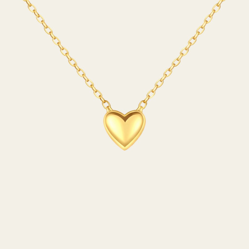 Sterling Silver Polished Heart Pendant Necklace