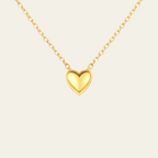 Sterling Silver Polished Heart Pendant Necklace