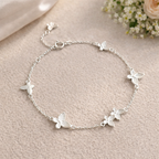 Sterling Silver Butterfly Chain Bracelet