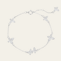 Sterling Silver Butterfly Chain Bracelet