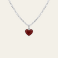 Double Sided Heart Pendant Necklace