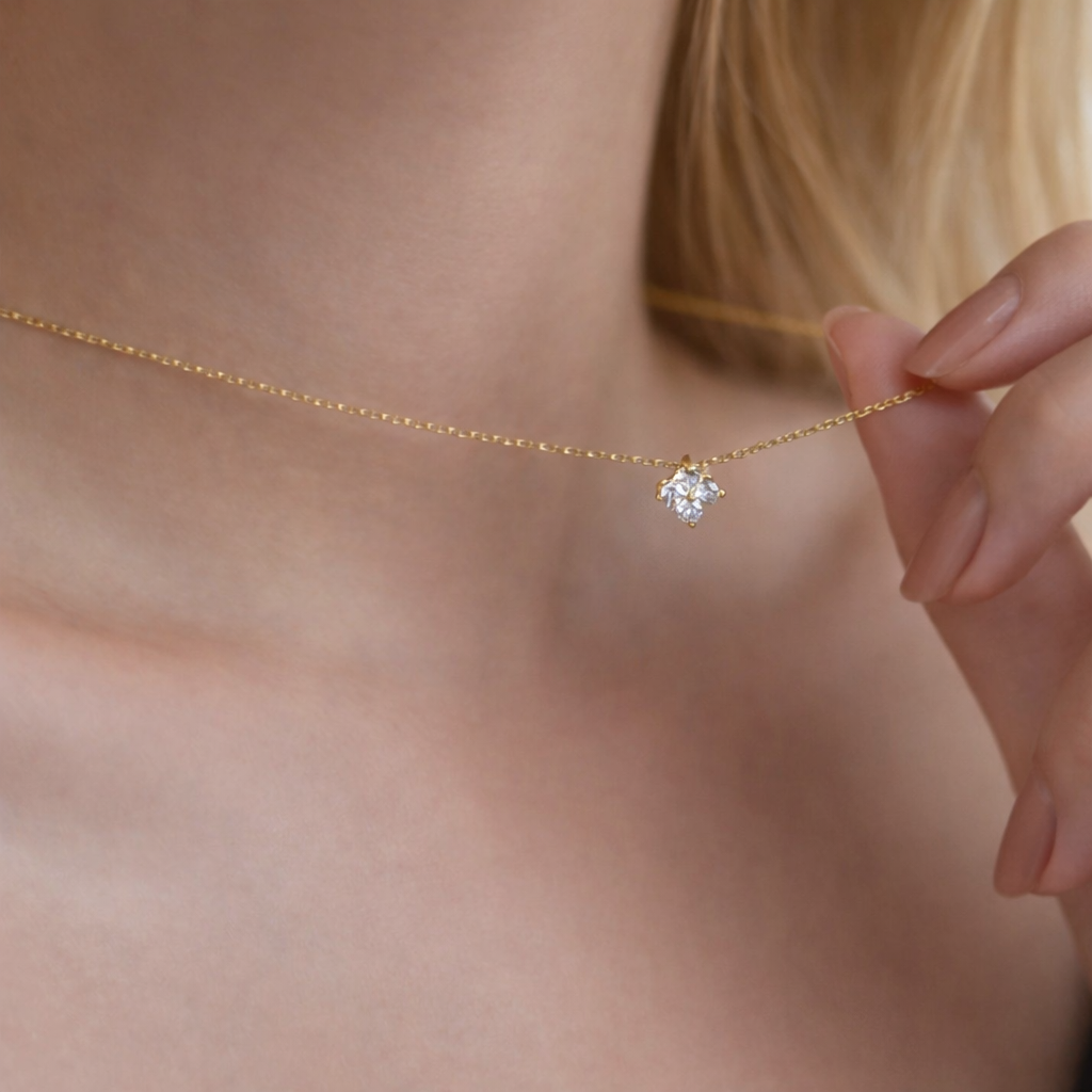 Sterling Silver Flower Petal Necklace