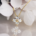 Sterling Silver Flower Petal Necklace