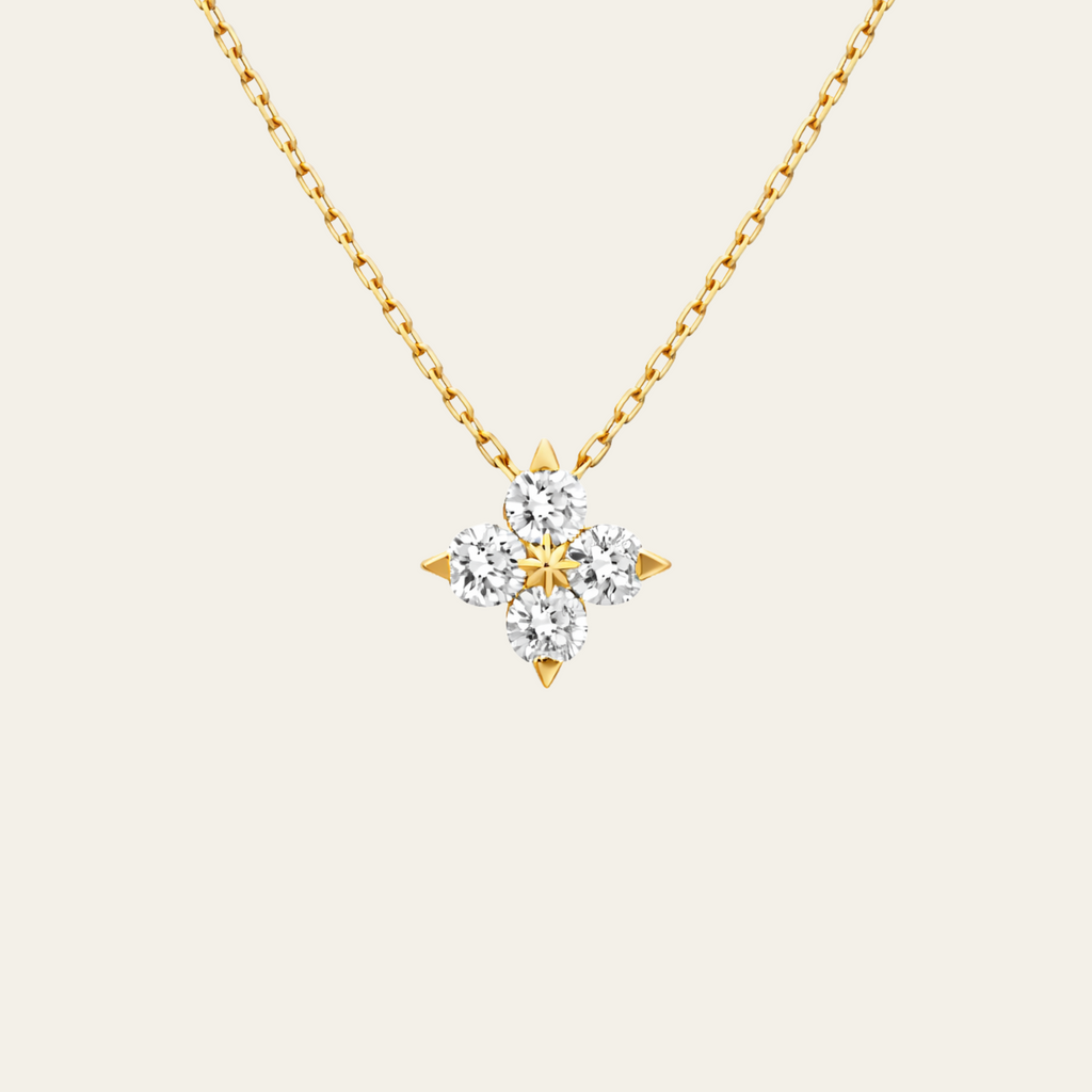 Sterling Silver Flower Petal Necklace
