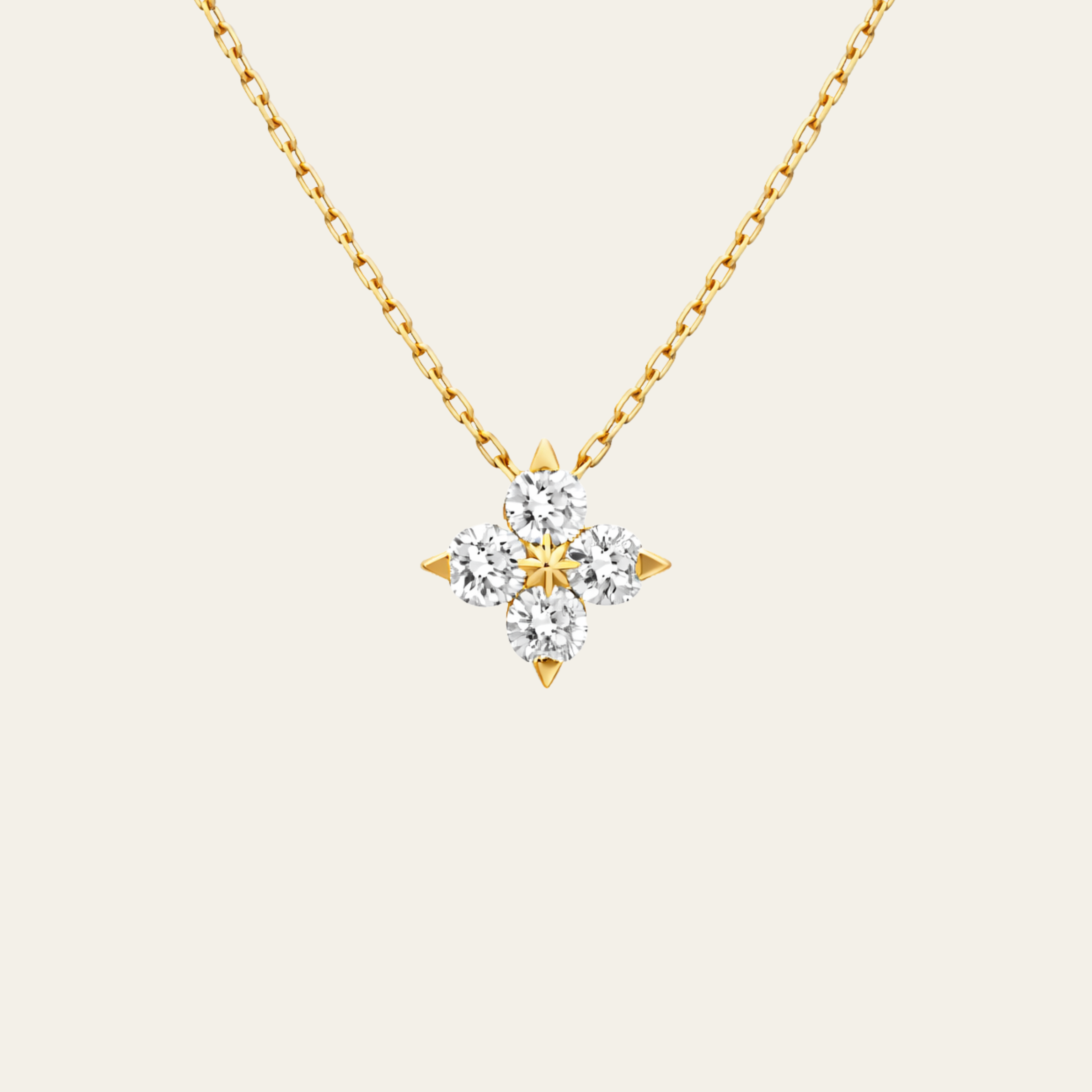 Sterling Silver Flower Petal Necklace