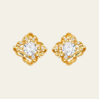 Geometric Square Stud Earrings
